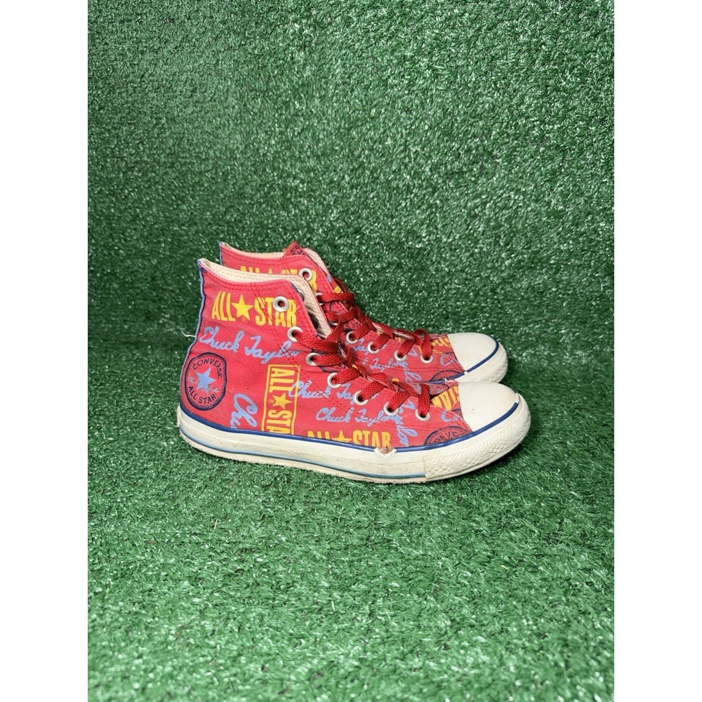 Vintage Converse All Star Chuck Taylor Retro AOP‎ Graffiti Print Mens 6 Womens 8